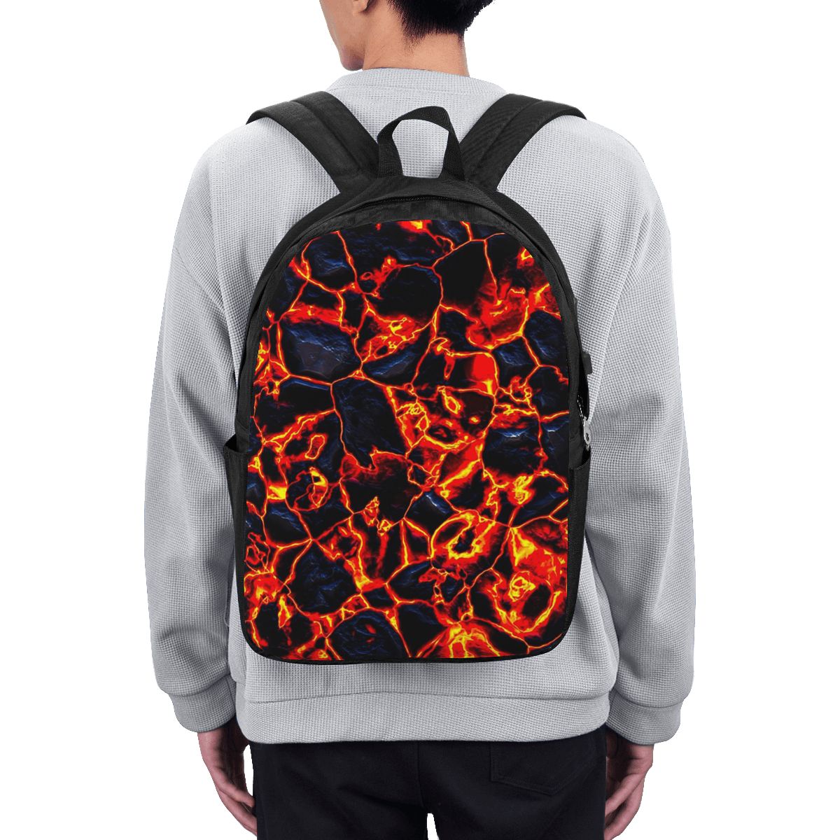 Backpacks - Mochila Magma Volcano Lava Fire, bolsa