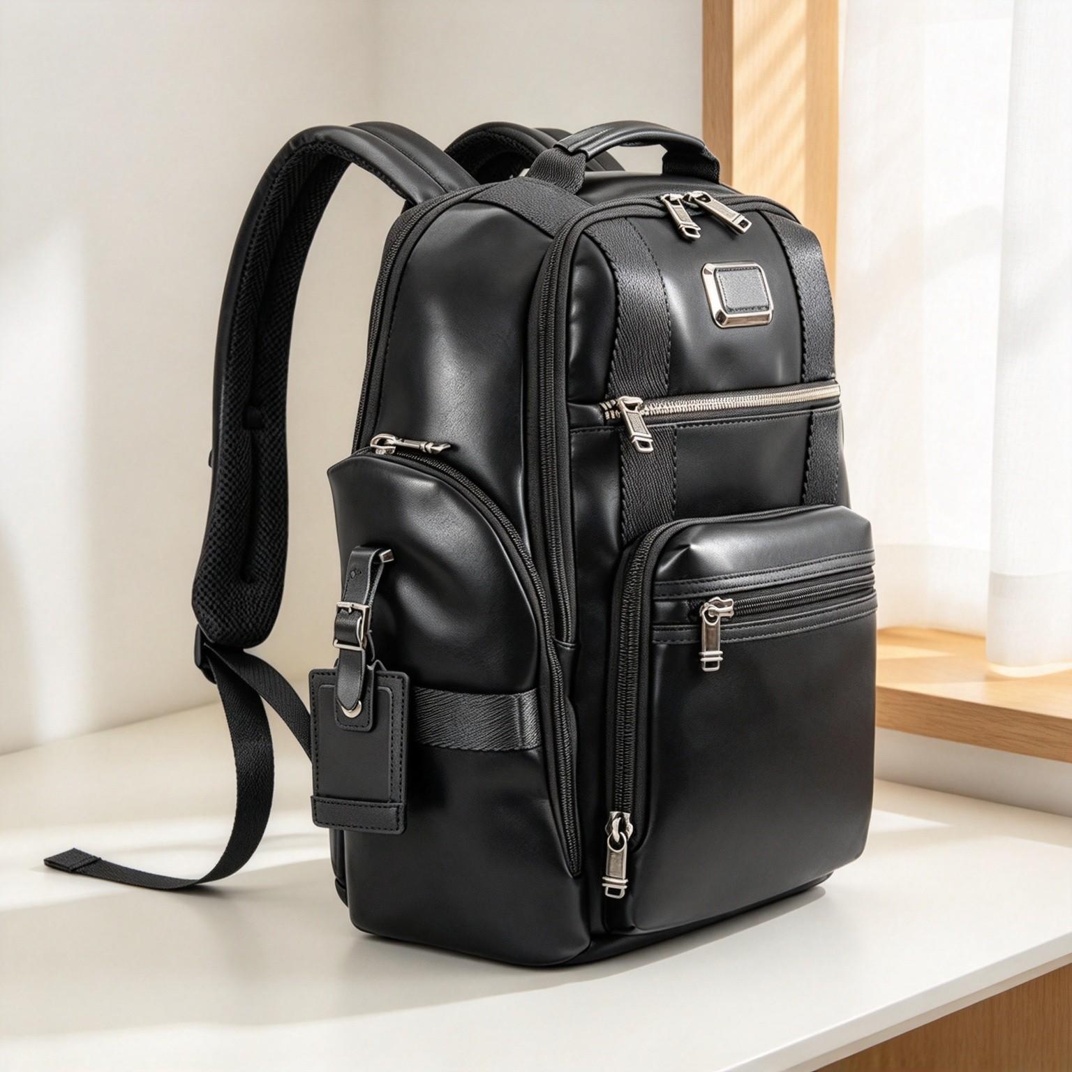 Backpacks - Mochila de cuero para hombre, de