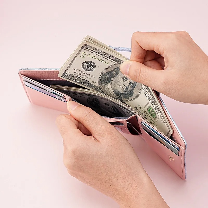 Cartera con Cierre de Tres Pli - Wallets reseña y precio