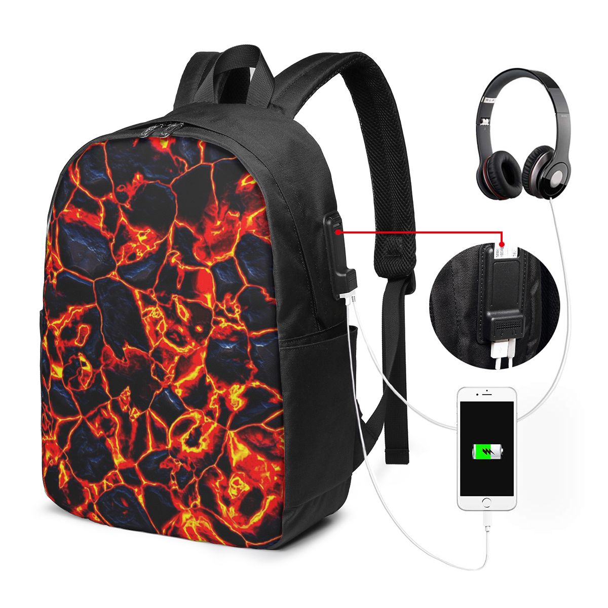 Mochila Magma Volcano Lava Fir - Backpacks reseña y precio