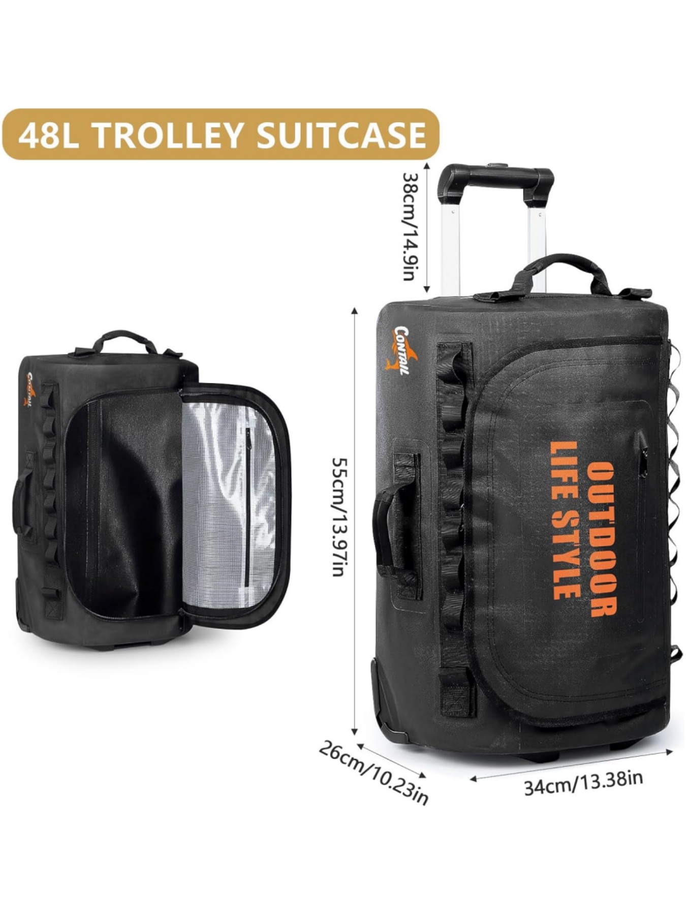 Bolsa de buceo con ruedas de r - Foldable Rolling Luggage Bag reseña y precio
