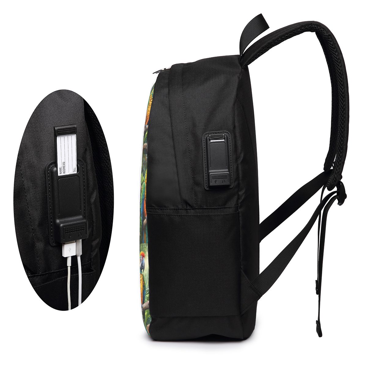 Mochila con diseño de loros ma - Backpacks reseña y precio