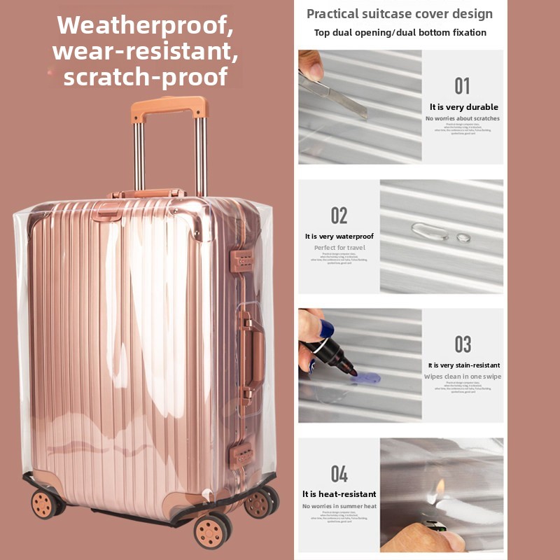 Funda Protectora Reforzada par - Luggage Protective Cover Transparent reseña y precio