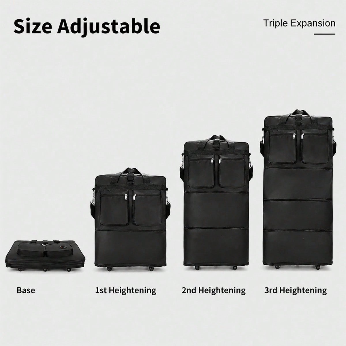 Bolsa de viaje con ruedas, de  - Foldable Rolling Luggage Bag reseña y precio